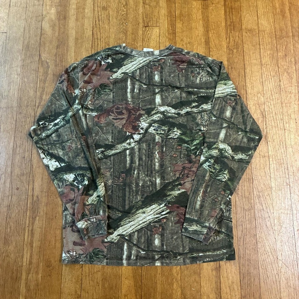 Mossy Oak Break-Up Infinity Camo Hunting T Shirt Mens Large Long Sleeve Green - Picture 2 of 7